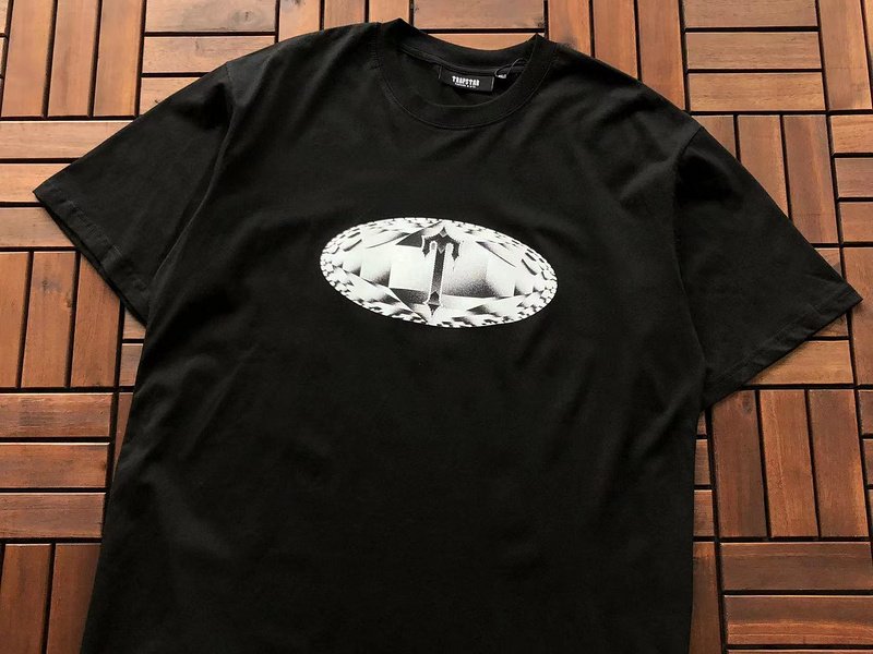 Футболка Trapstar Small Logo Inside Oval "Black" фото № 7