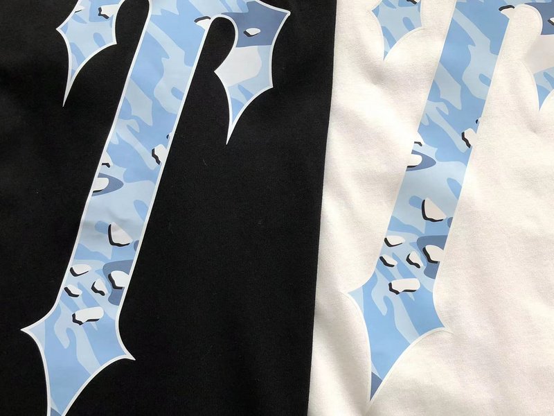 Футболка Trapstar Big Logo From Multicolor Details "Black" фото № 5