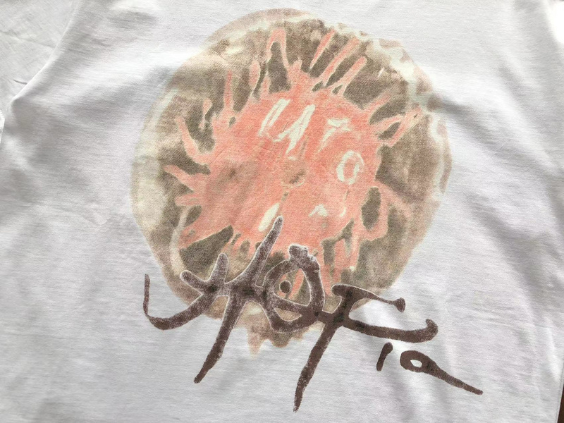 Футболка Travis Scott Astroworld Spot With Front Inscription And Cat Print Back "White" фото № 4