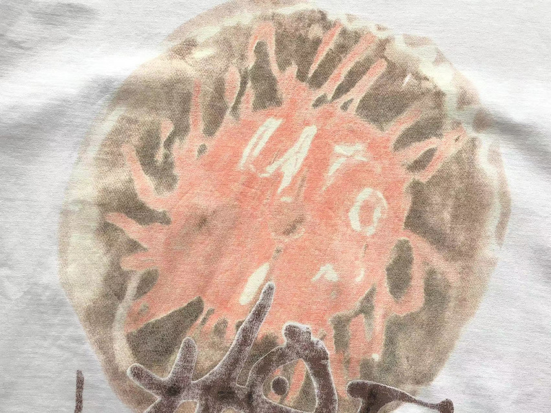 Футболка Travis Scott Astroworld Spot With Front Inscription And Cat Print Back "White" фото № 5