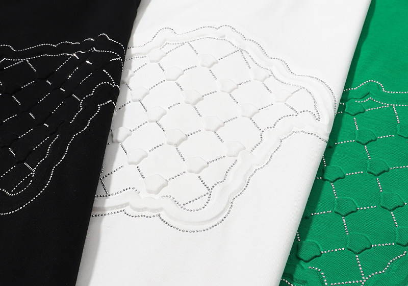 Футболка Versace Print With Rhinestones "Green" фото № 3