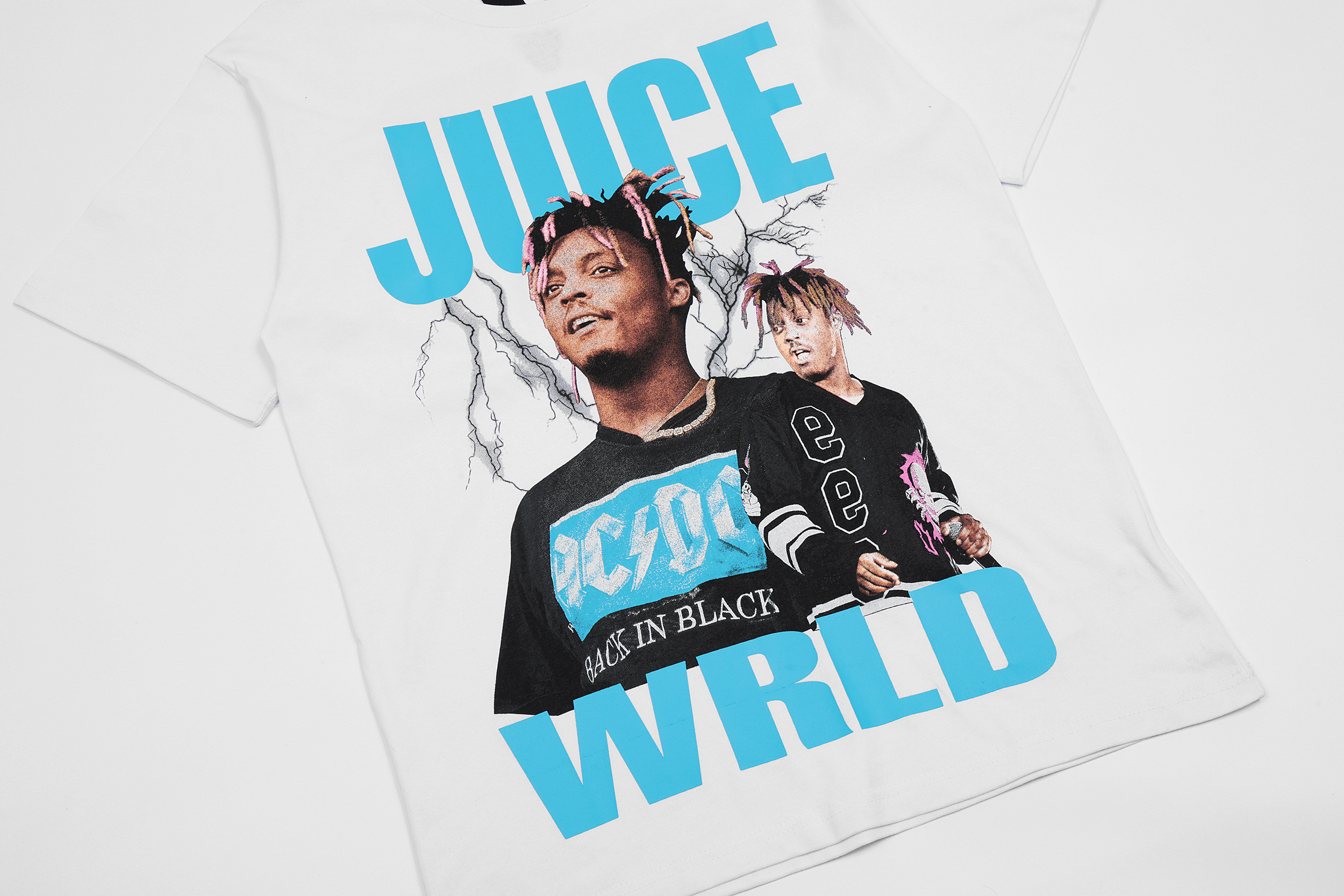 Футболка Vlone Juice World Back in Black "White" фото № 7