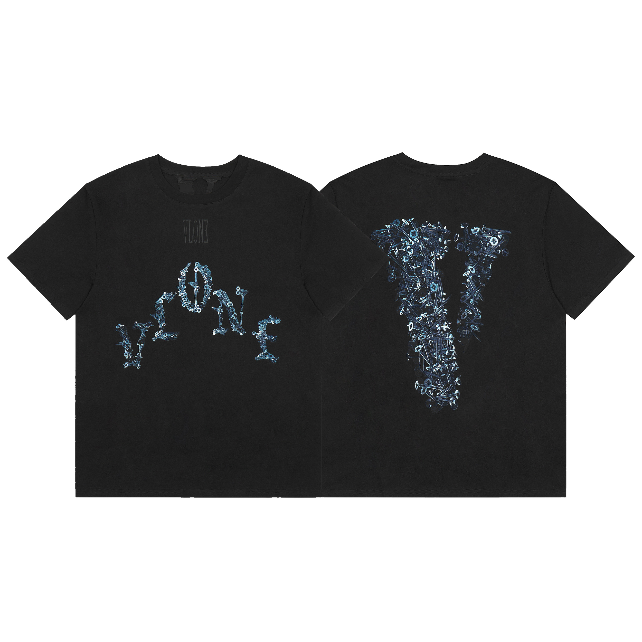 Футболка Vlone So Many Screws "Black" фото № 8