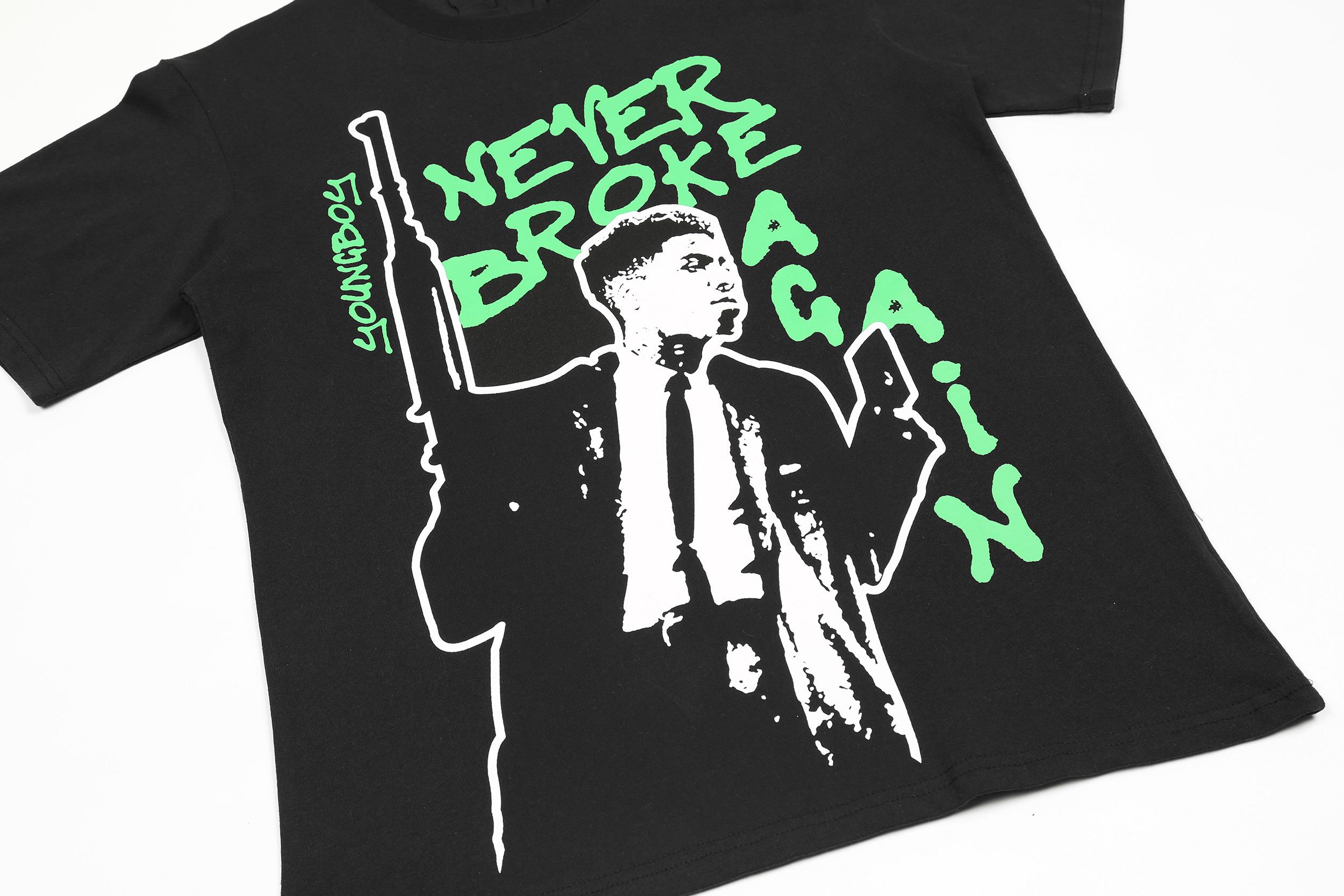 Футболка Vlone V Never Broke "Black" фото № 3