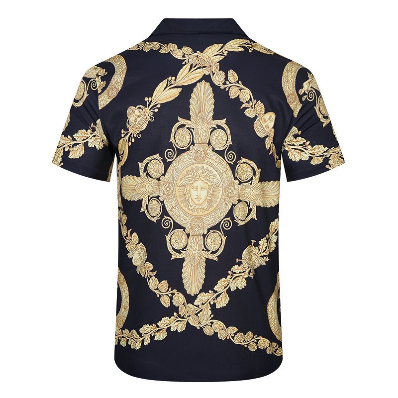 Рубашка Versace Big Gold Logo "Black" фото № 2