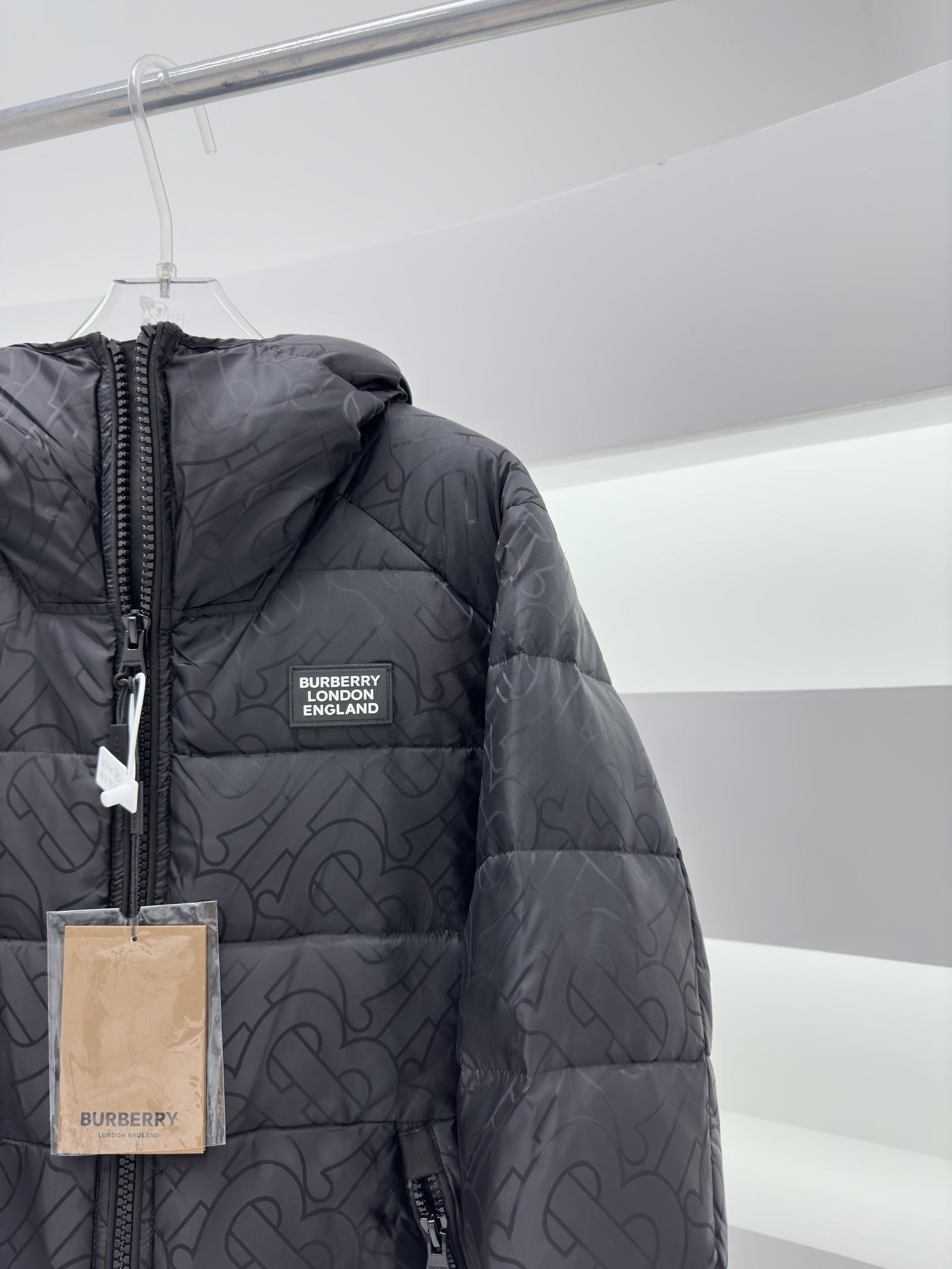 Пуховик Burberry Heritage Print "Black" фото № 7