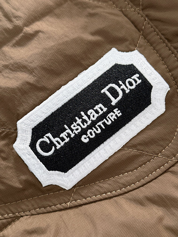 Пуховик Christian Dior Couture Fron Logo "Brown" фото № 5