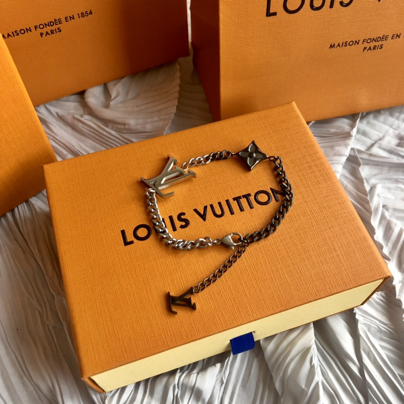 Браслет Louis Vuitton Logo x Flower "Silver" фото № 5