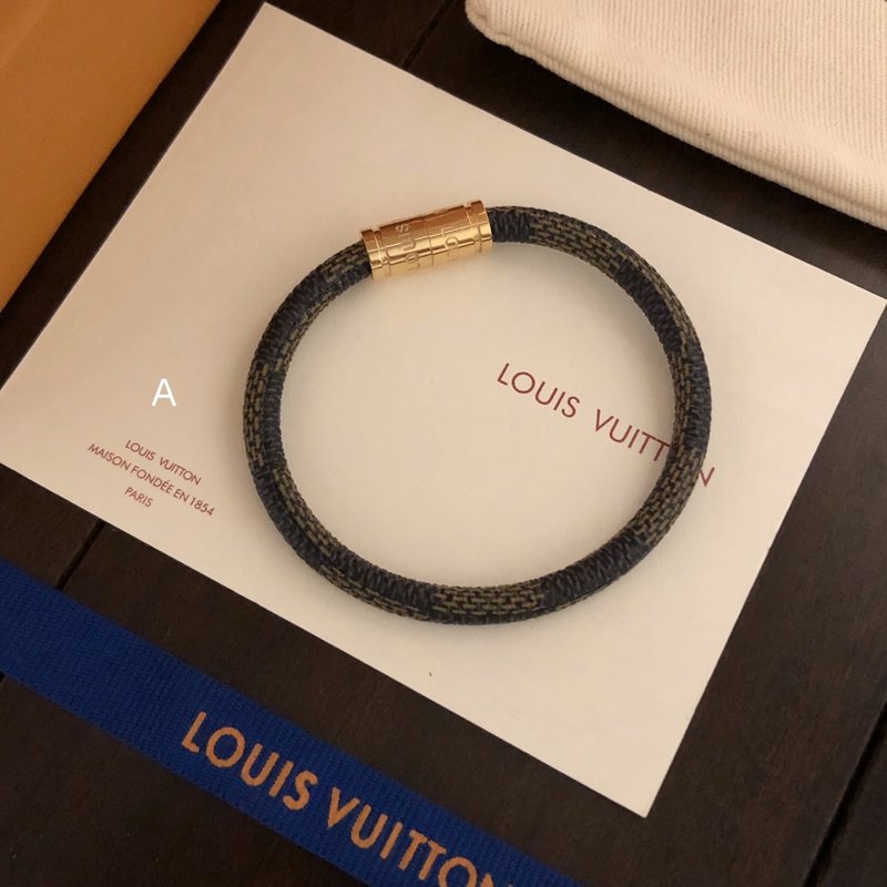 Браслет Louis Vuitton Like Rubber Band "Gray/Black" фото № 2