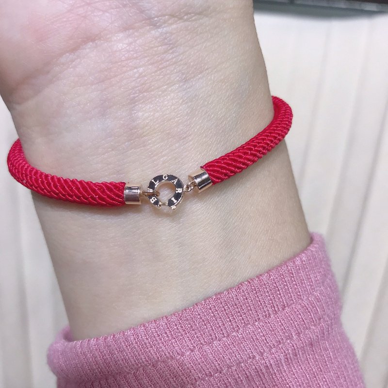 Браслет Bulgari Circle And Rounded Inscription Along "Gold" фото № 5