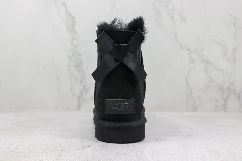 UGG Bailey Bow Mini "Black" фото № 9