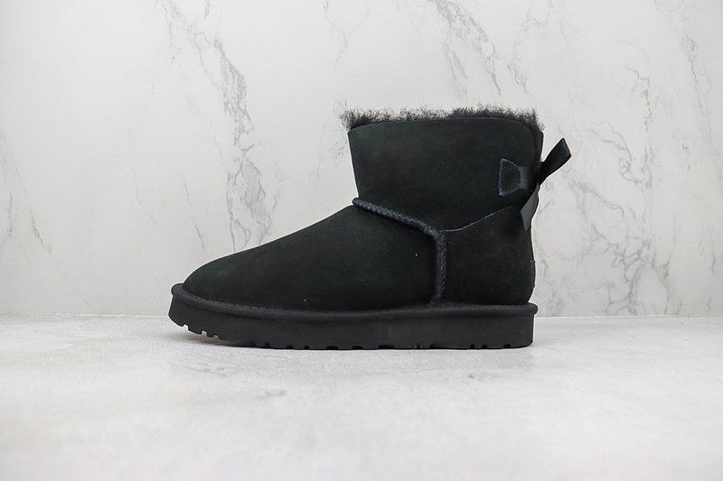 UGG Bailey Bow Mini "Black" фото № 2