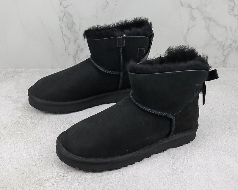 UGG Bailey Bow Mini "Black" фото № 5