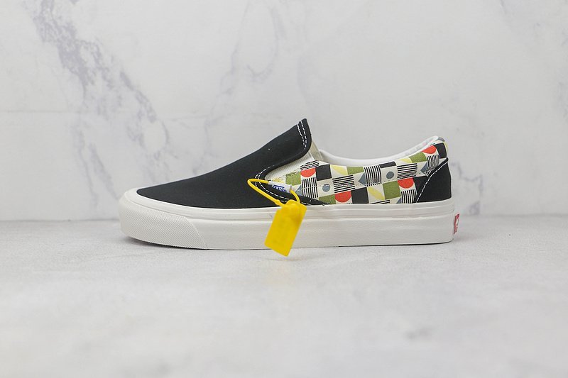 Vans Slip-On "Deckerboard Black/Vintage White" фото № 2