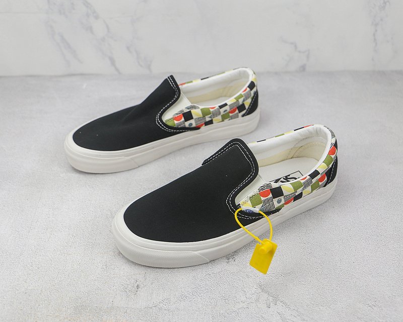 Vans Slip-On "Deckerboard Black/Vintage White" фото № 5