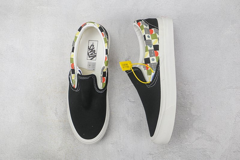 Vans Slip-On "Deckerboard Black/Vintage White" фото № 7