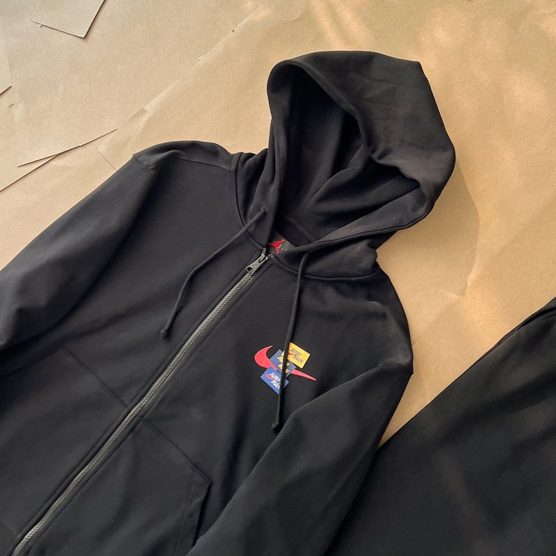 Худи Nike X Air Jordan Jump ZIP "Black" фото № 2