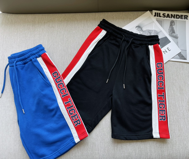 Шорты Gucci Inscription Tiger "Blue" фото № 3