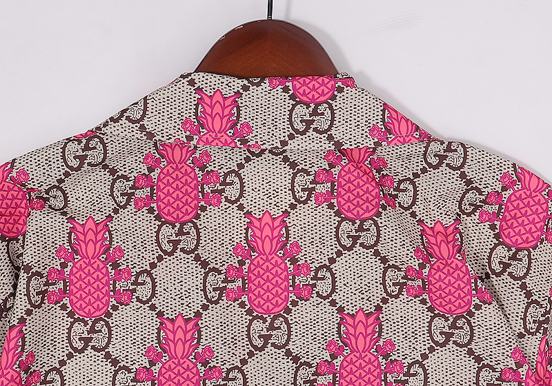 Рубашка Gucci With Pineapples "Pink" фото № 5