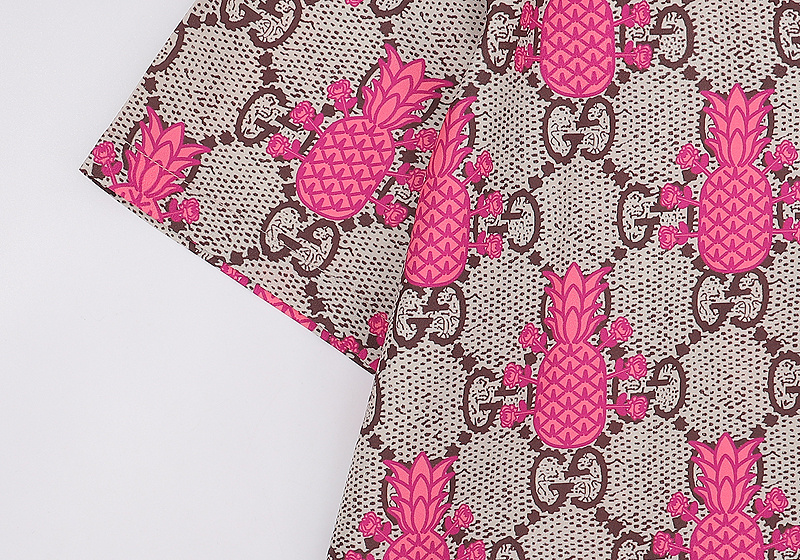 Рубашка Gucci With Pineapples "Pink" фото № 3