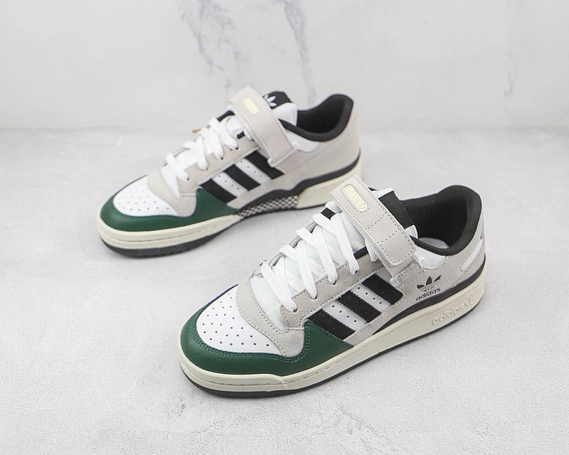 Adidas Forum 84 Low "White/Green/Black" фото № 5