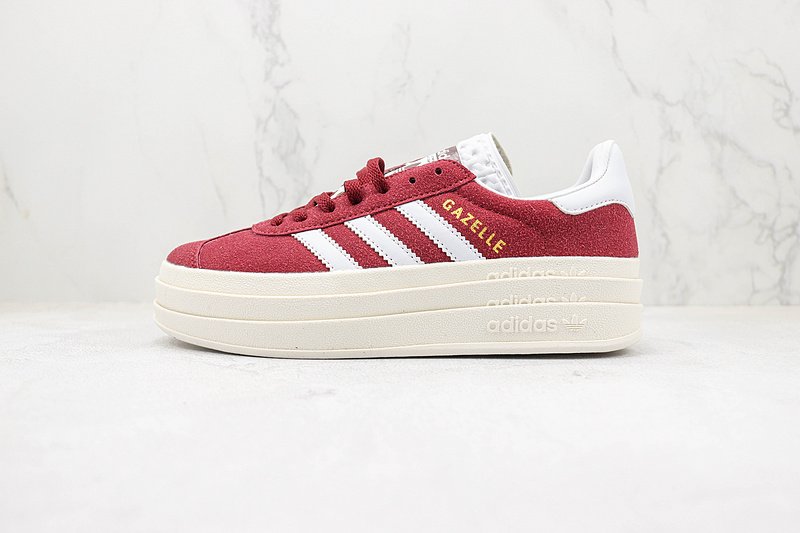 Adidas Gazelle Bold "Shadow Red/White" фото № 2