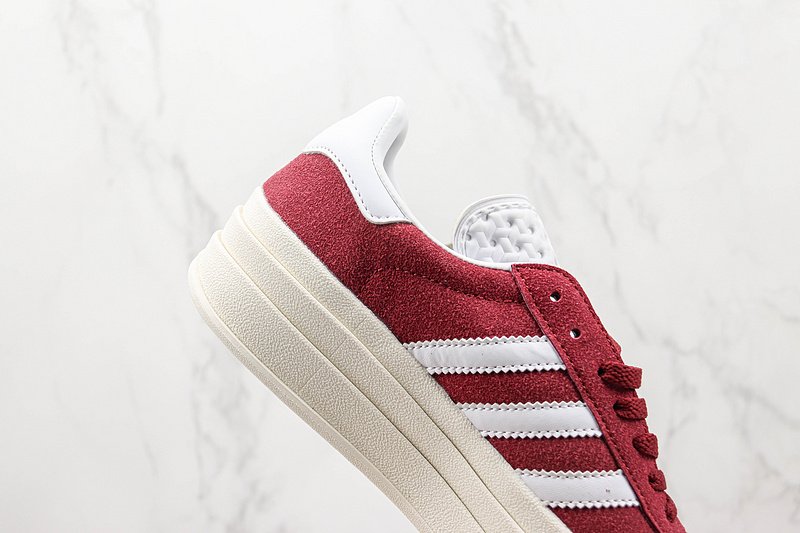 Adidas Gazelle Bold "Shadow Red/White" фото № 3