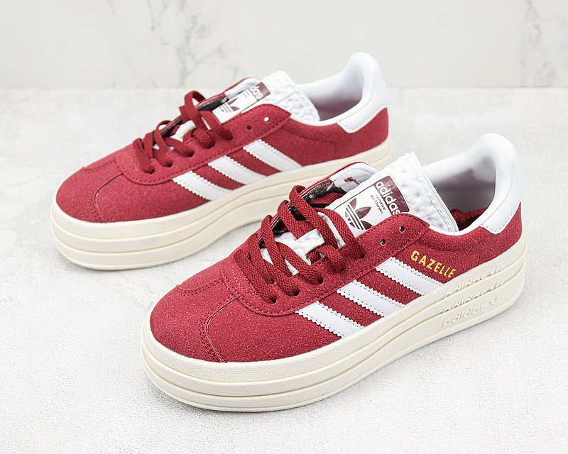 Adidas Gazelle Bold "Shadow Red/White" фото № 5