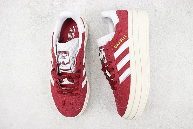 Adidas Gazelle Bold "Shadow Red/White" фото № 6