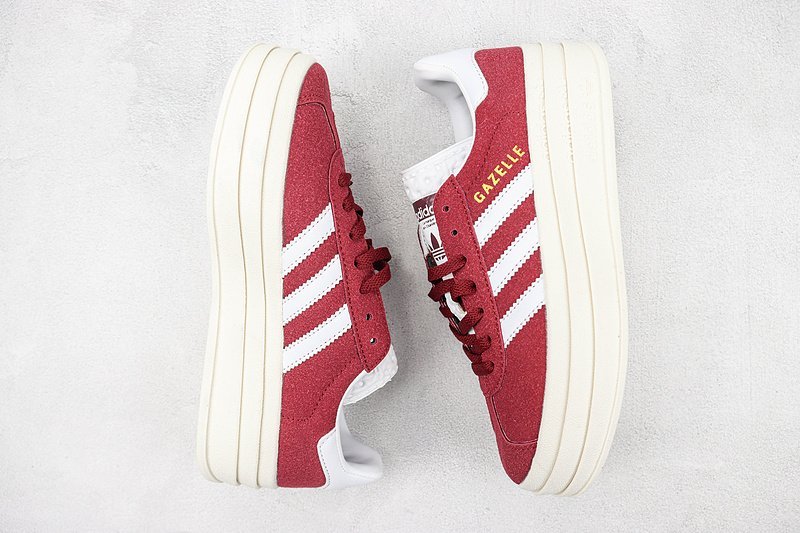 Adidas Gazelle Bold "Shadow Red/White" фото № 7