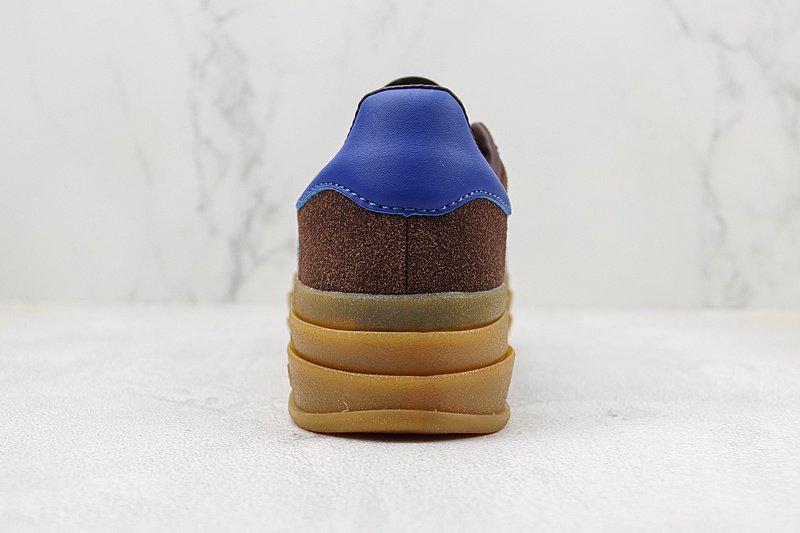 Adidas Gazelle Bold "Dark Brown/Blue" фото № 9