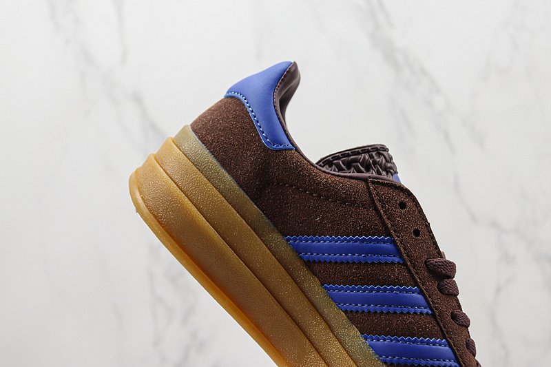 Adidas Gazelle Bold "Dark Brown/Blue" фото № 3