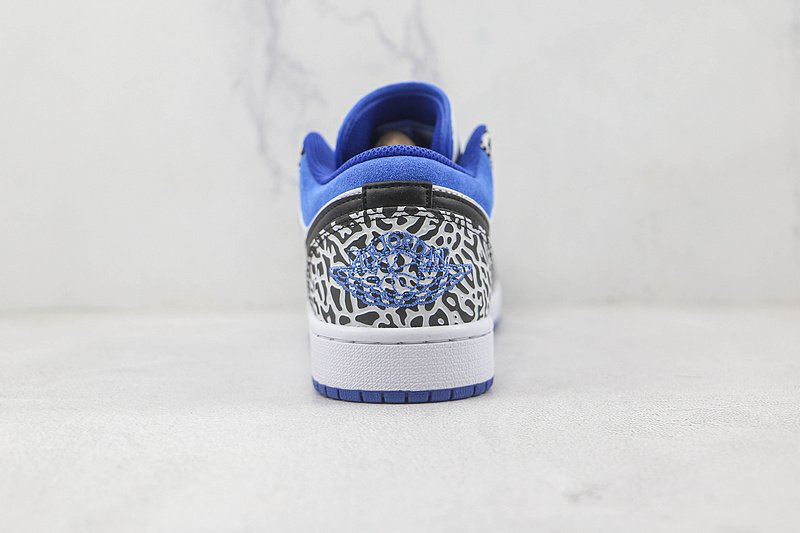 Air Jordan 1 Low SE "White/Grey-True Blue-Black" фото № 8