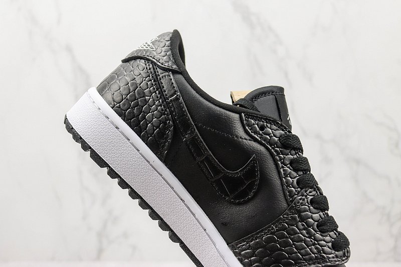 Air Jordan 1 Low SE "Golf Black Croc" фото № 4