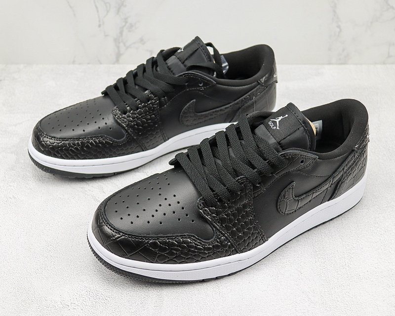 Air Jordan 1 Low SE "Golf Black Croc" фото № 5