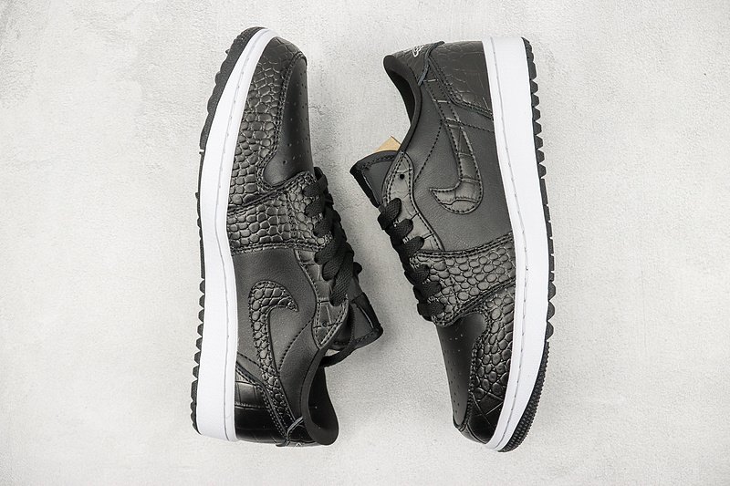 Air Jordan 1 Low SE "Golf Black Croc" фото № 7