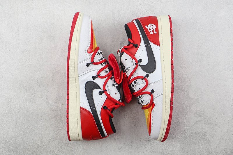 Air Jordan 1 Low CNY "White/Red/Black" фото № 7