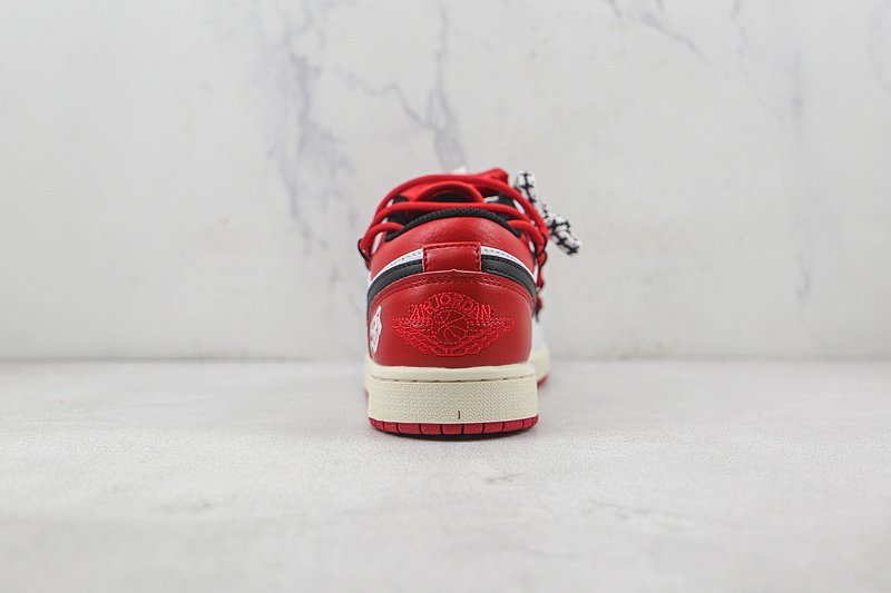 Air Jordan 1 Low CNY "White/Red/Black" фото № 8