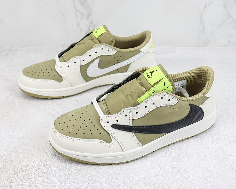 Air Jordan 1 Retro Low Golf "Travis Scott Neutral Olive" фото № 5