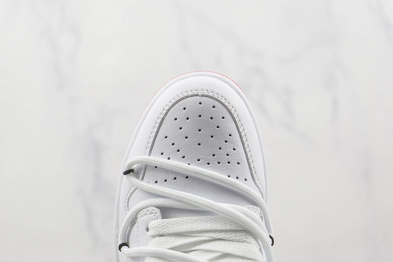 Air Jordan 1 Low "White/University Red" фото № 3