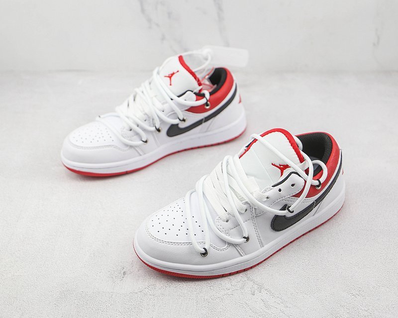 Air Jordan 1 Low "White/University Red" фото № 5