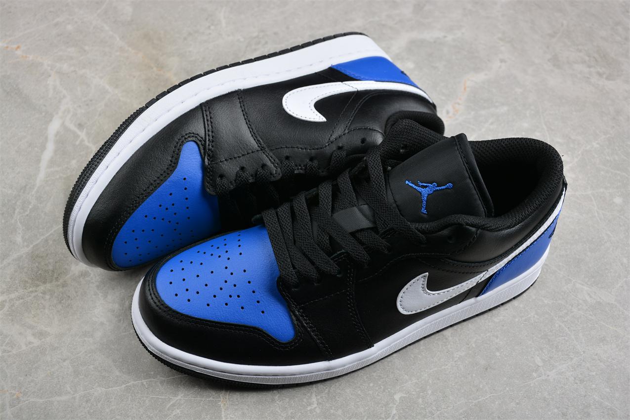 Air Jordan 1 Low "Black/Royal Toe" фото № 3