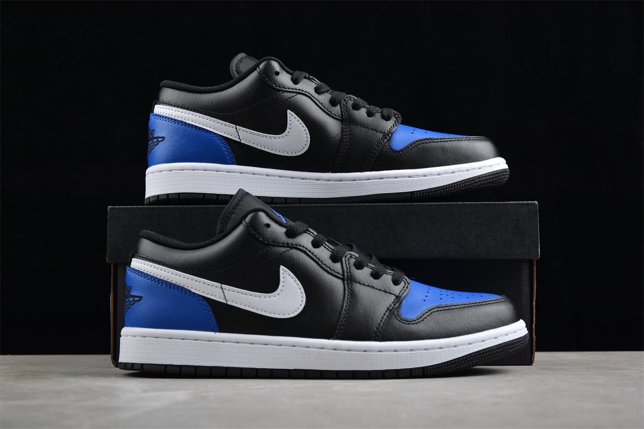 Air Jordan 1 Low "Black/Royal Toe" фото № 6