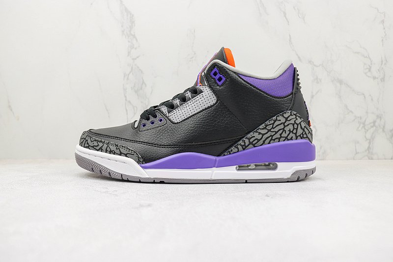 Air Jordan 3 Retro "Black Court Purple" фото № 2