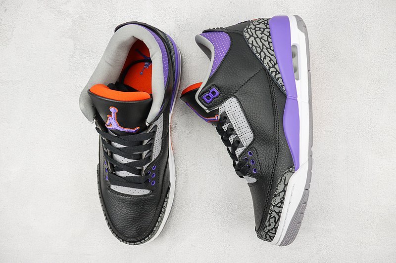 Air Jordan 3 Retro "Black Court Purple" фото № 7