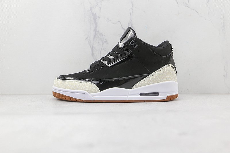 Air Jordan 3 Retro "Black White Gum" фото № 2