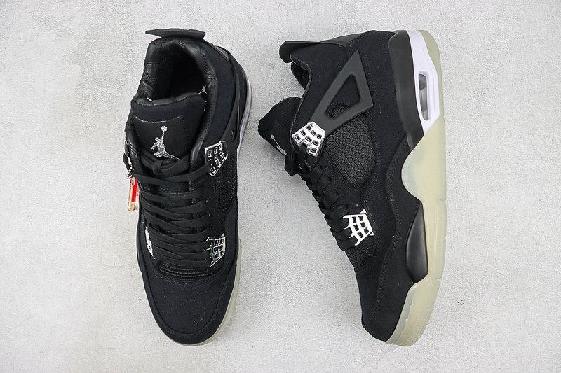 Air Jordan 4 "Black Canvas" фото № 6
