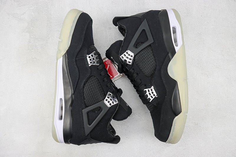 Air Jordan 4 "Black Canvas" фото № 7