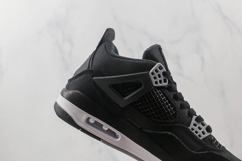 Air Jordan 4 Retro "Black Canvas" фото № 4