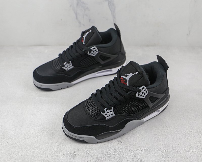 Air Jordan 4 Retro "Black Canvas" фото № 5
